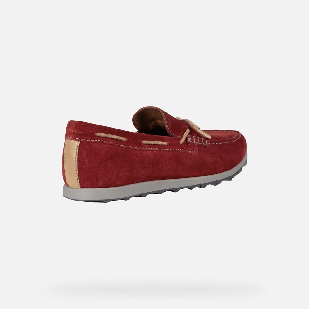 Geox Loafers Red Calarossa - Geox Mens Shoes - UYVQJF729